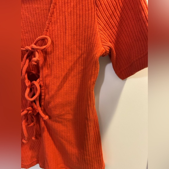 Free People Tie Short Sleeve Top - Picture 7 of 11